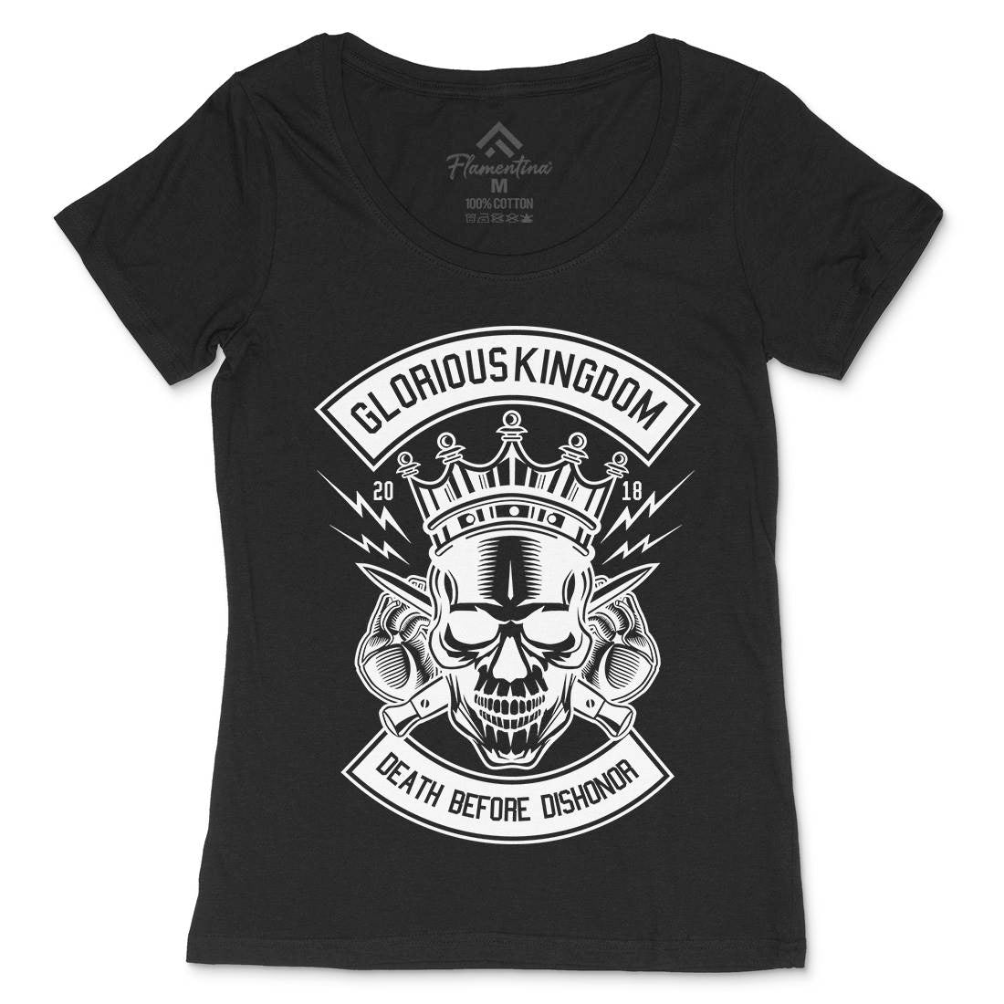 Glorious Kingdom Womens Scoop Neck T-Shirt Retro B546