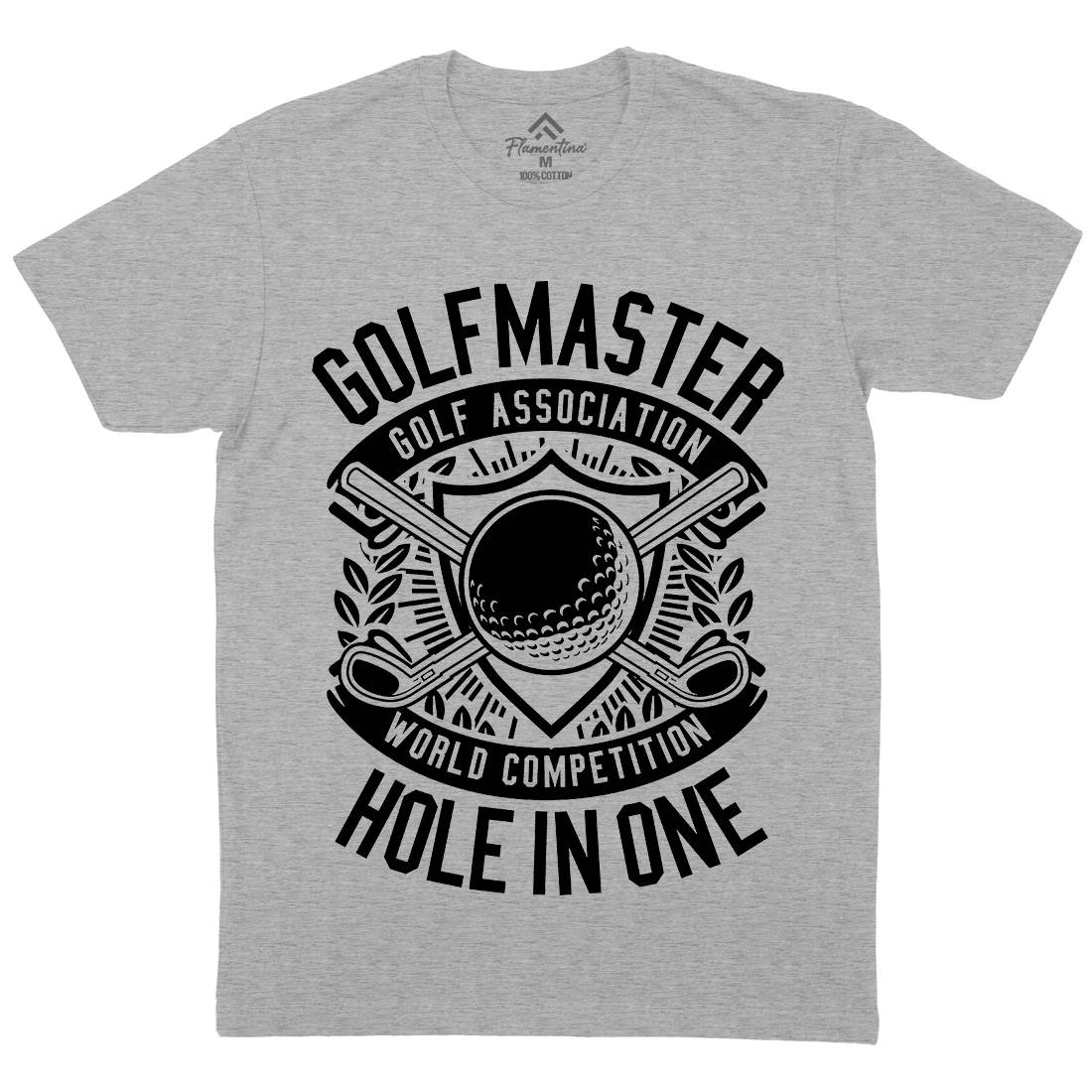 Golf Master Mens Crew Neck T-Shirt Sport B547