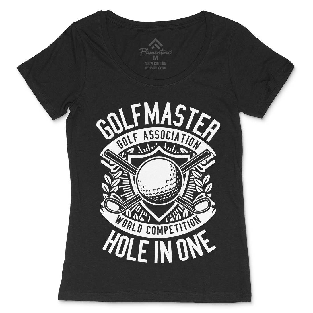 Golf Master Womens Scoop Neck T-Shirt Sport B547