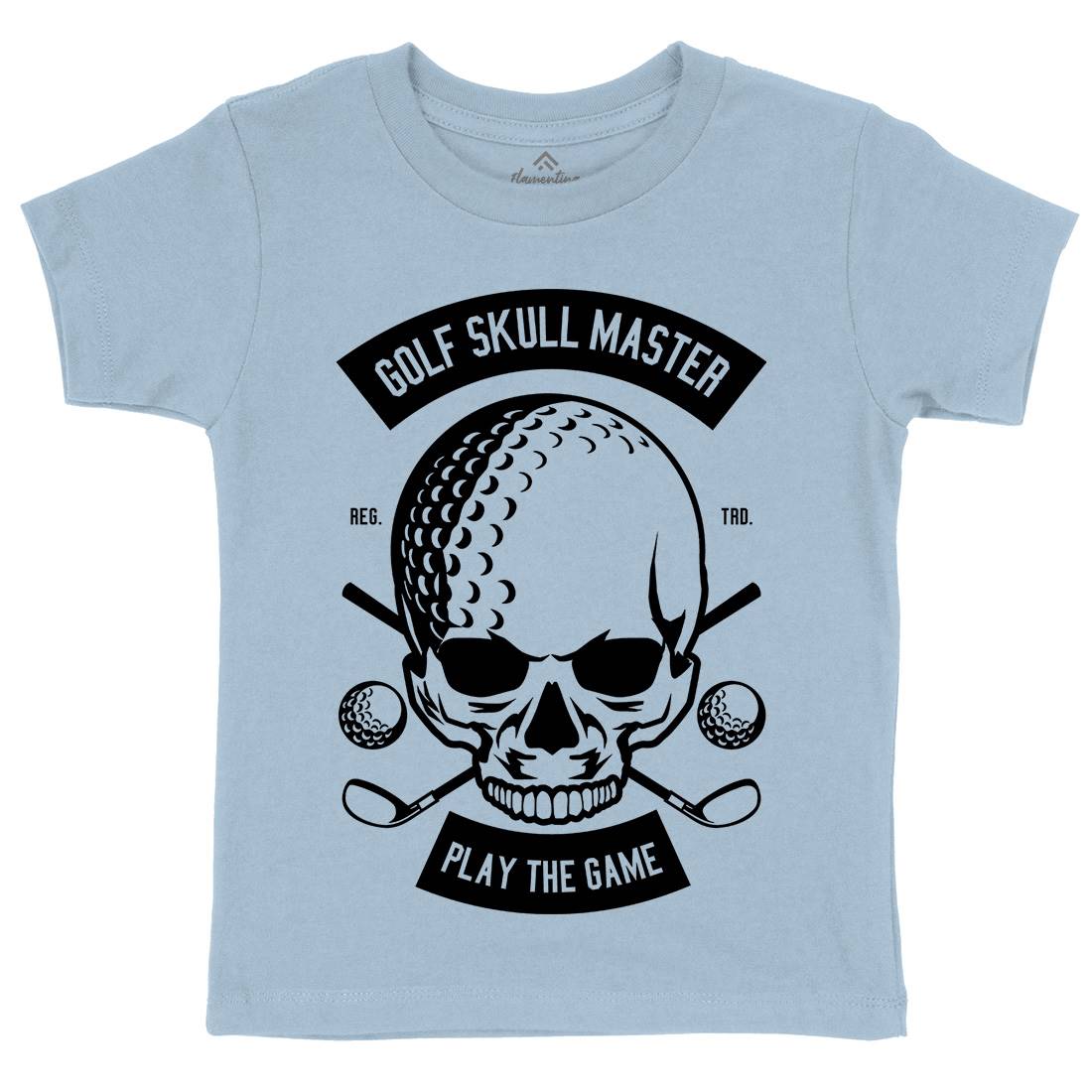 Golf Skull Master Kids Crew Neck T-Shirt Sport B548