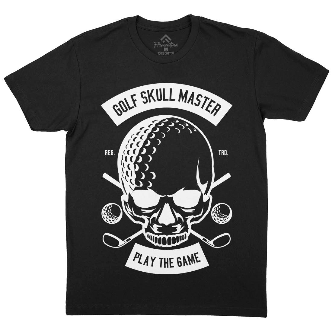 Golf Skull Master Mens Crew Neck T-Shirt Sport B548