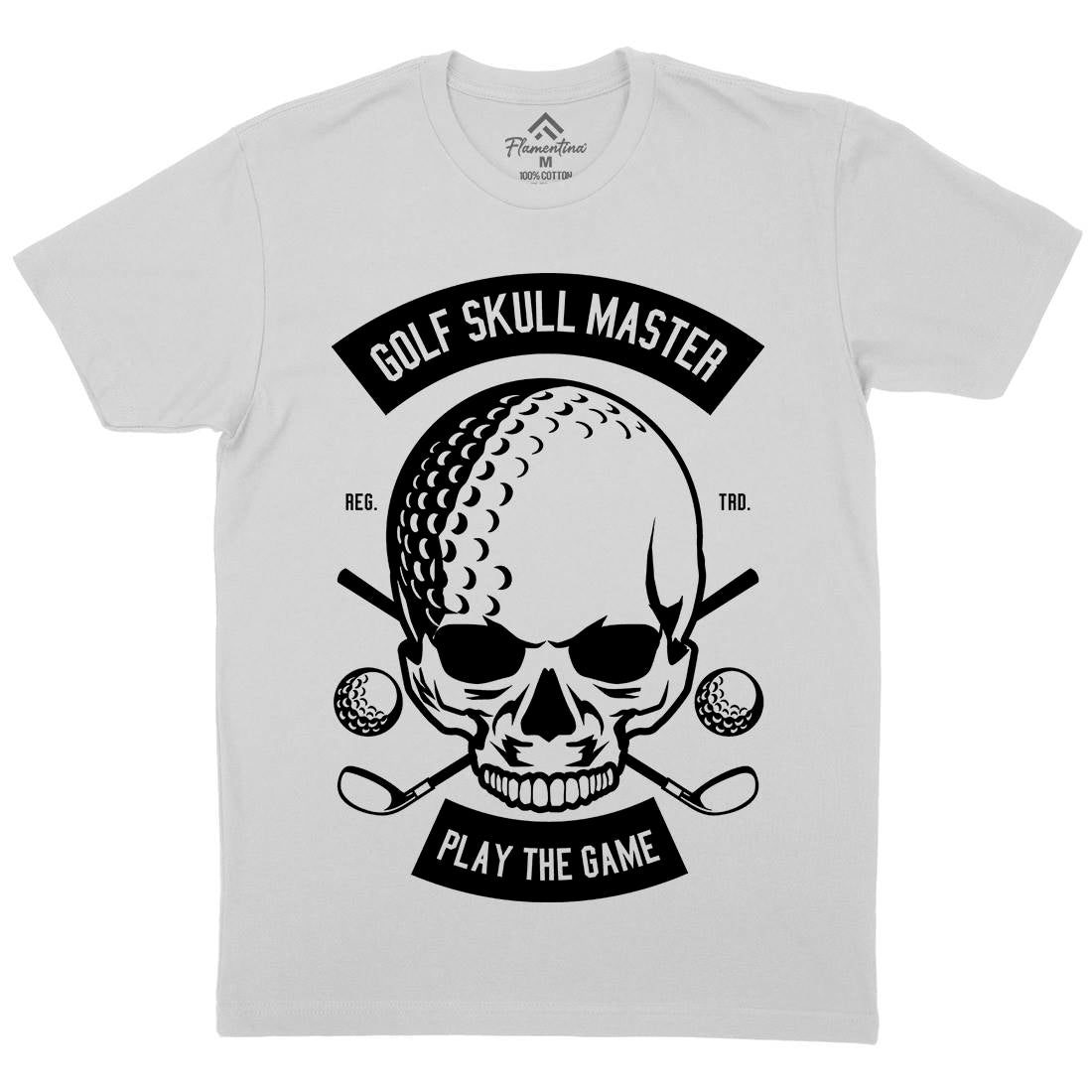 Golf Skull Master Mens Crew Neck T-Shirt Sport B548