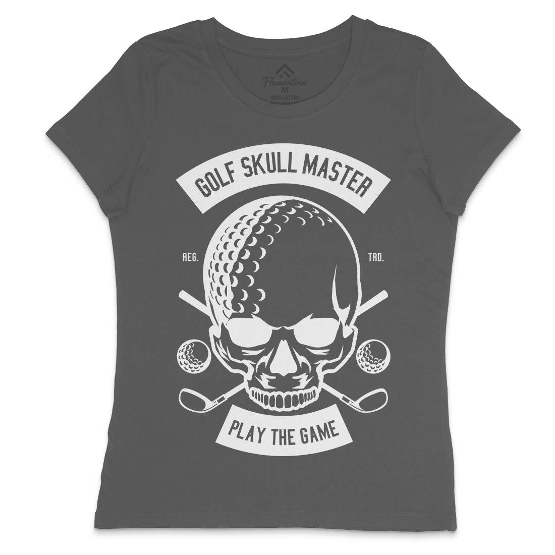 Golf Skull Master Womens Crew Neck T-Shirt Sport B548