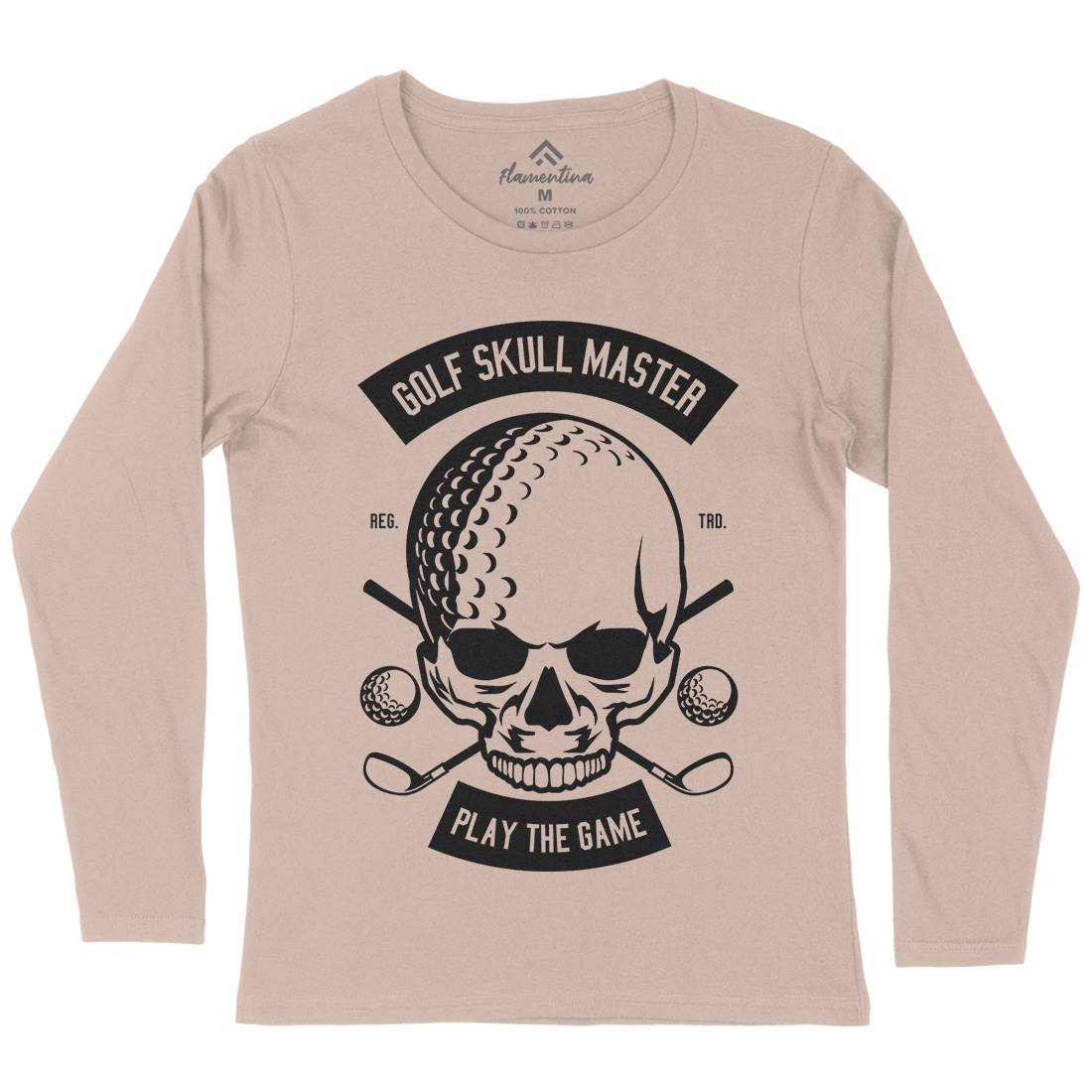 Golf Skull Master Womens Long Sleeve T-Shirt Sport B548