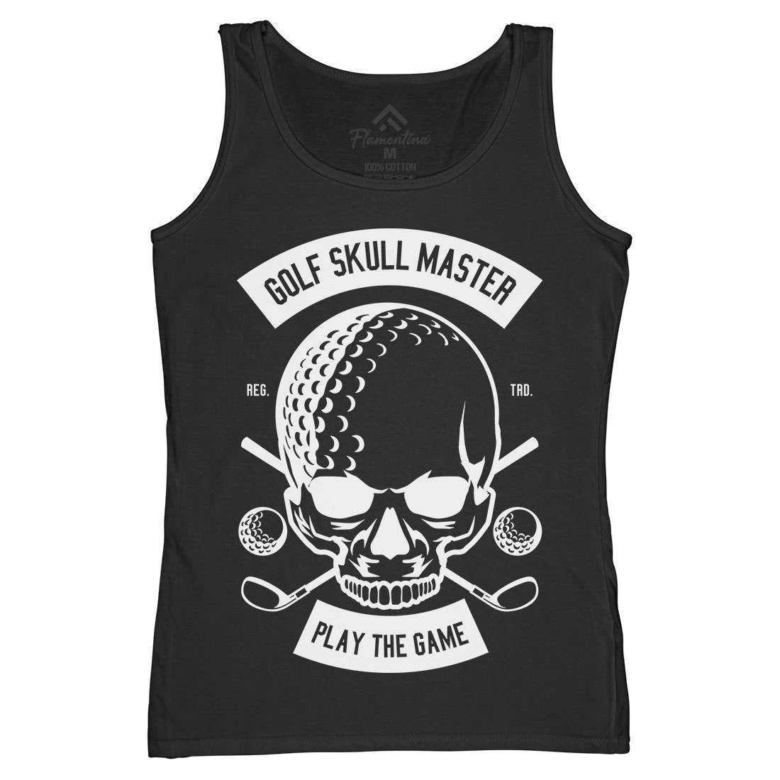 Golf Skull Master Womens Organic Tank Top Vest Sport B548