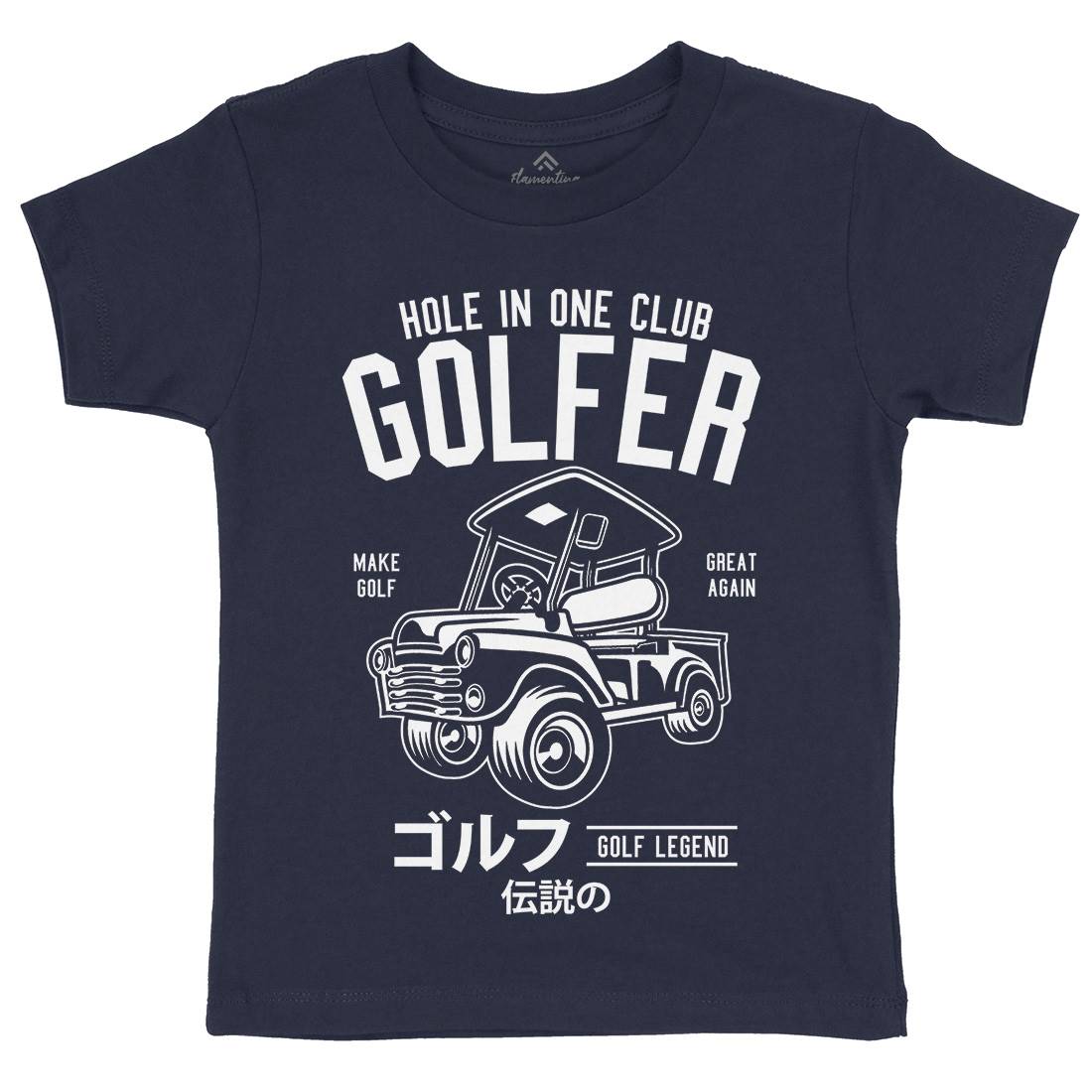Golf Truck Kids Crew Neck T-Shirt Sport B549