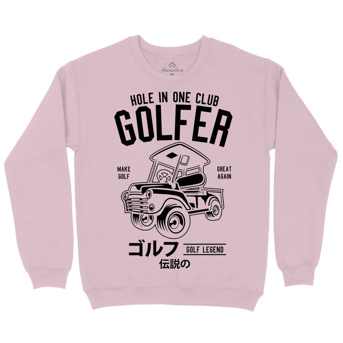 Golf Truck Kids Crew Neck Sweatshirt Sport B549