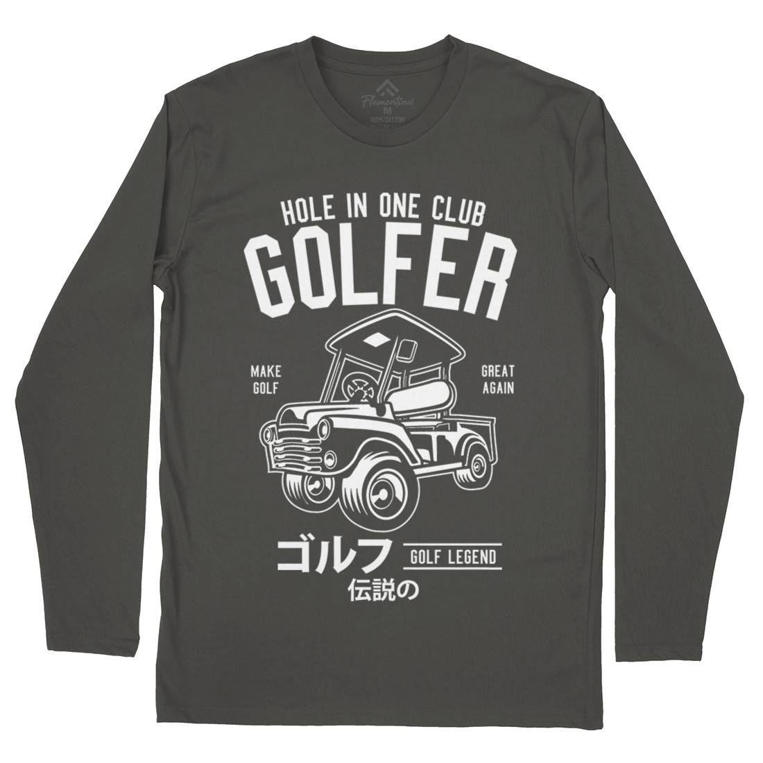 Golf Truck Mens Long Sleeve T-Shirt Sport B549