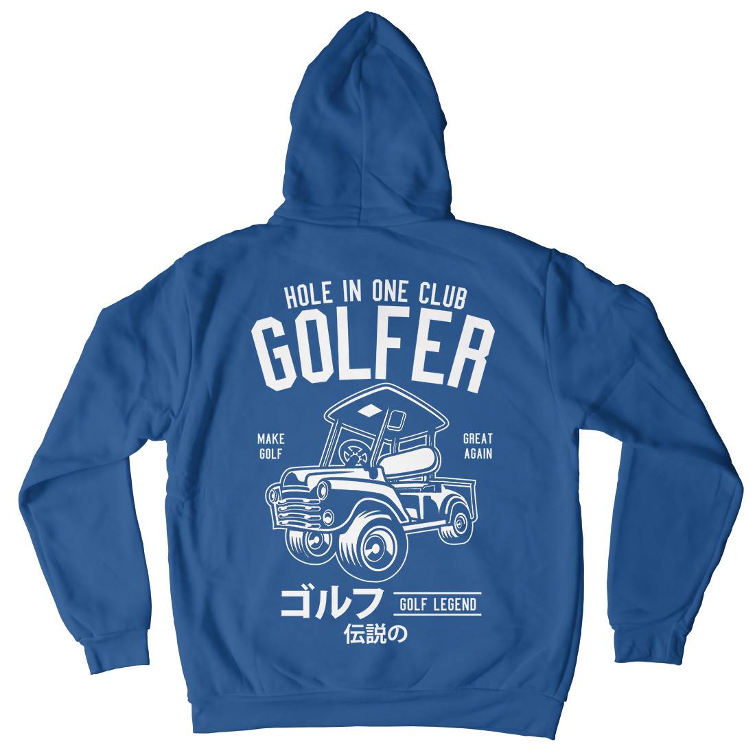 Golf Truck Kids Crew Neck Hoodie Sport B549