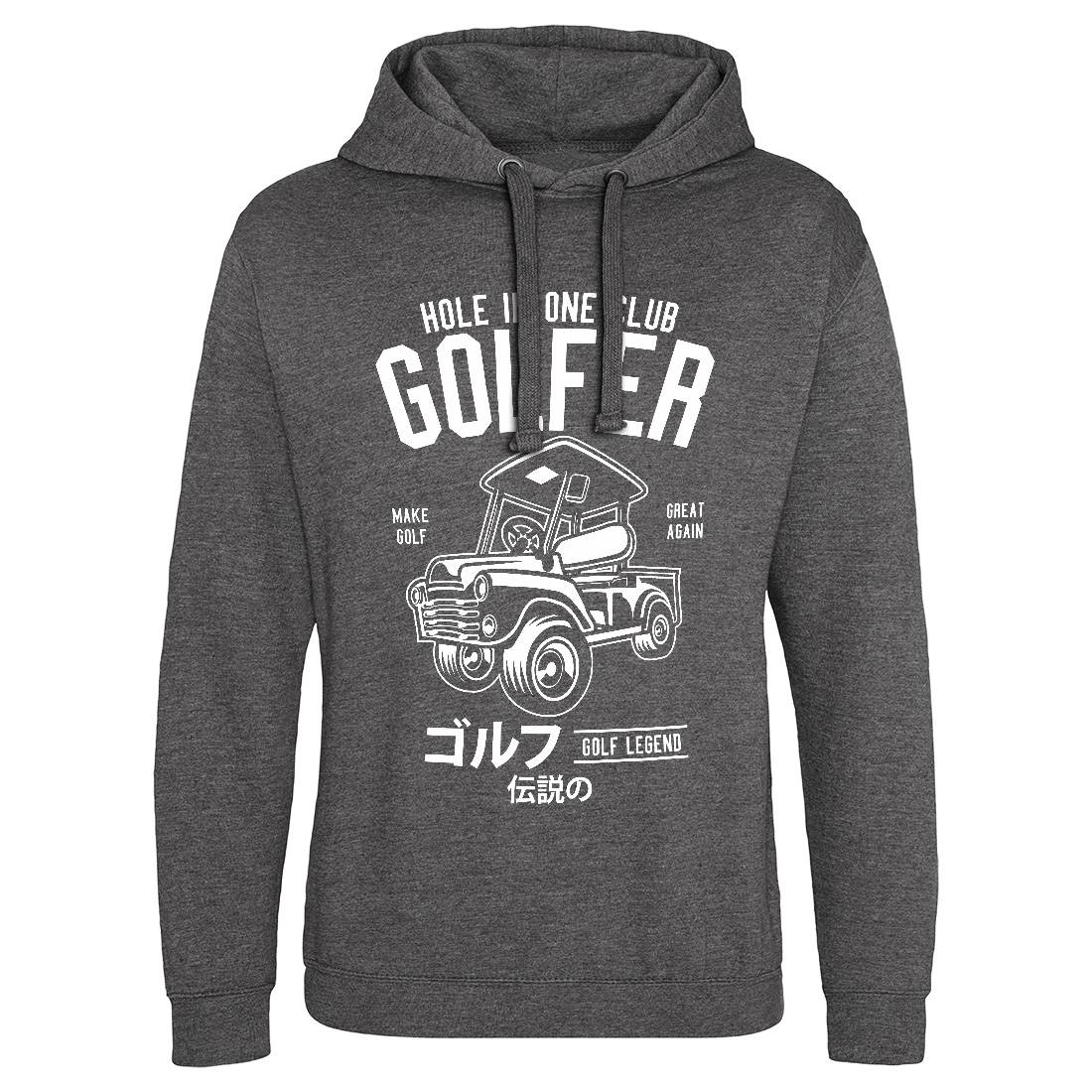 Golf Truck Mens Hoodie Without Pocket Sport B549