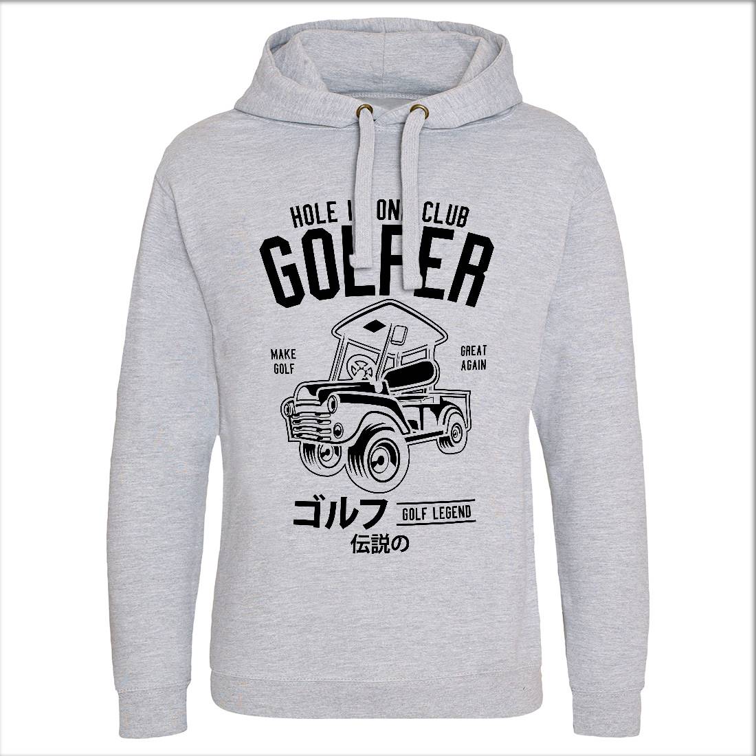 Golf Truck Mens Hoodie Without Pocket Sport B549