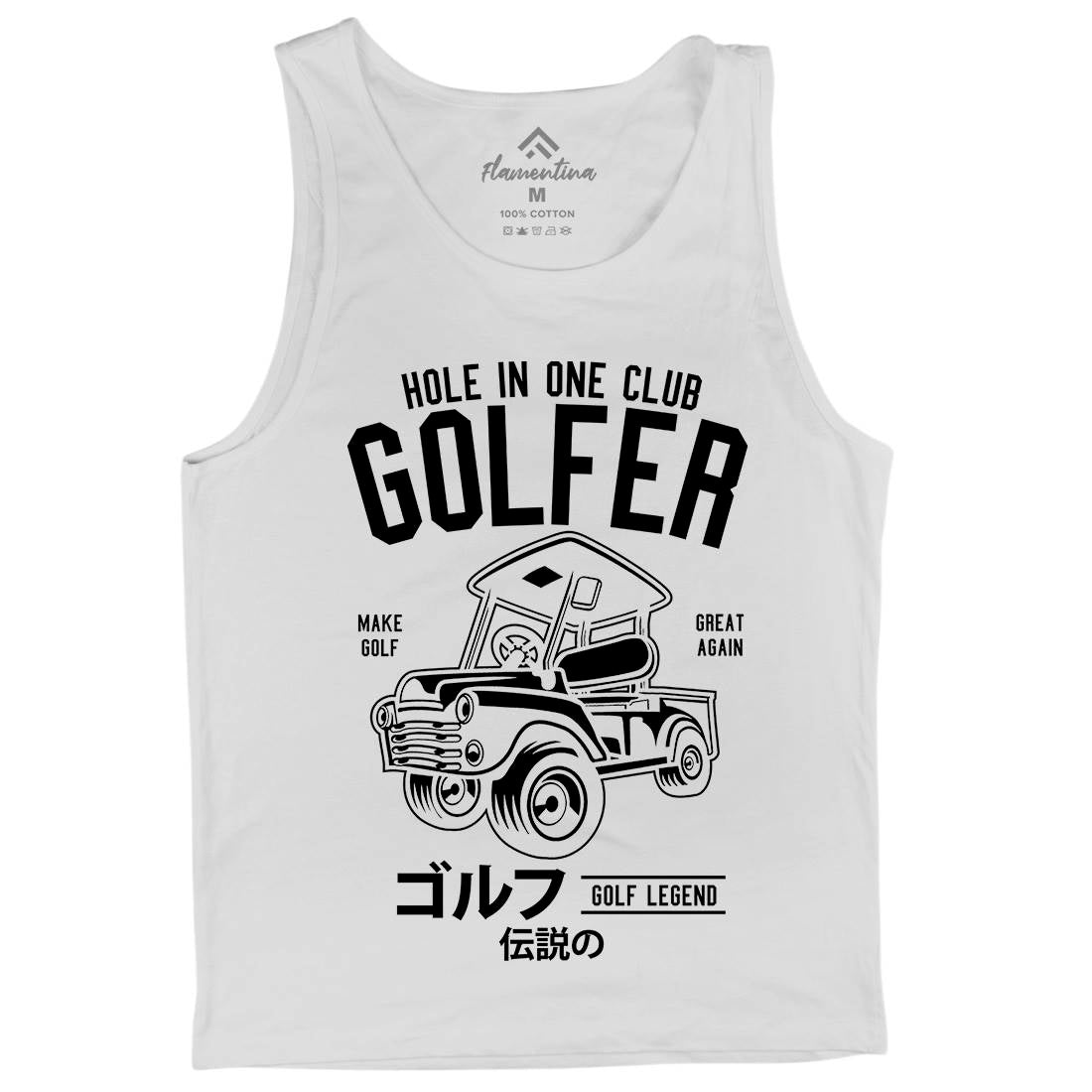 Golf Truck Mens Tank Top Vest Sport B549