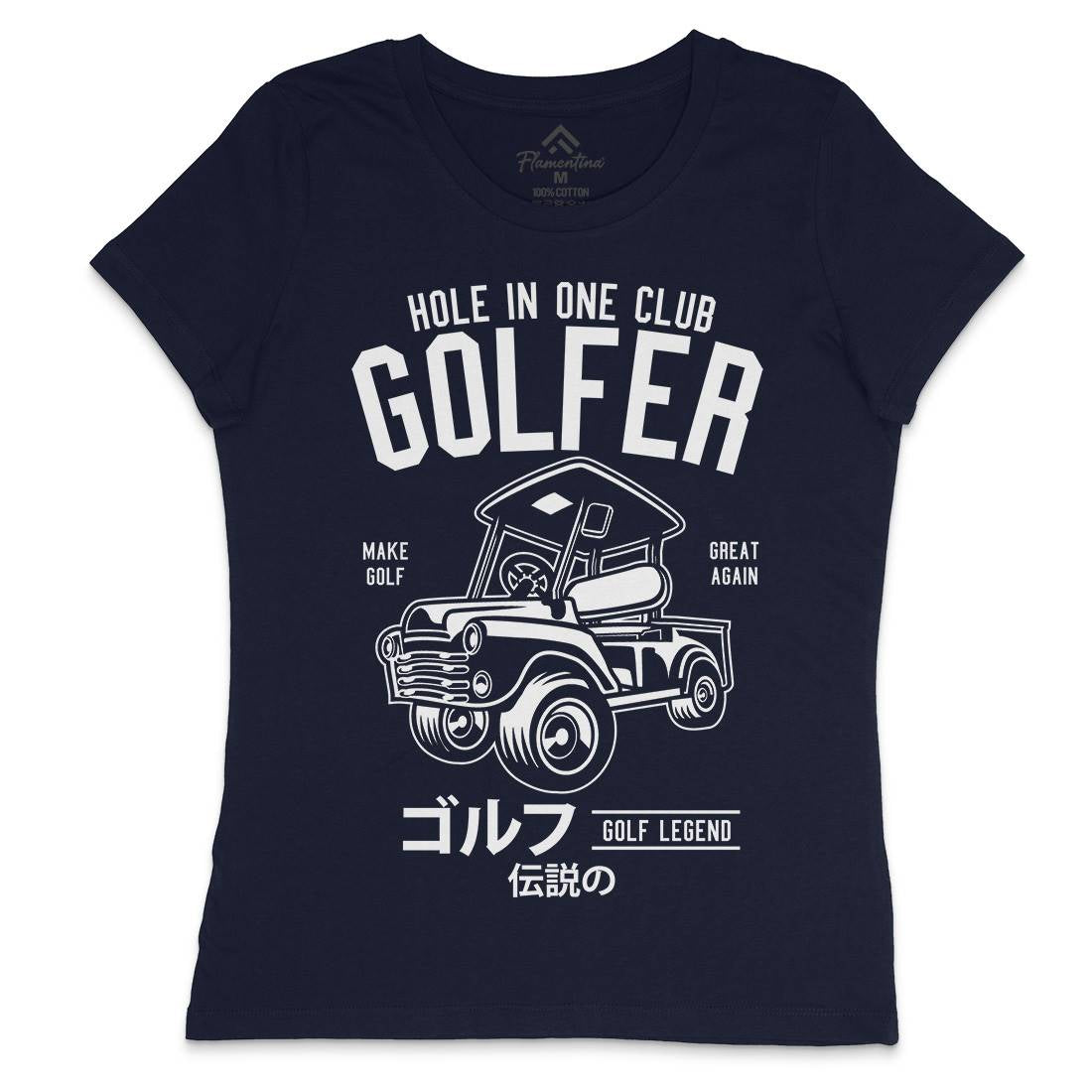 Golf Truck Womens Crew Neck T-Shirt Sport B549
