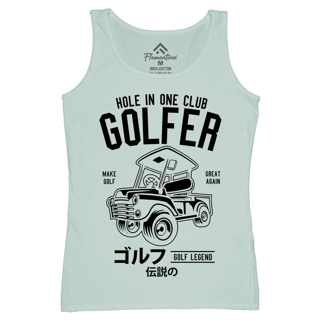 Golf Truck Womens Organic Tank Top Vest Sport B549