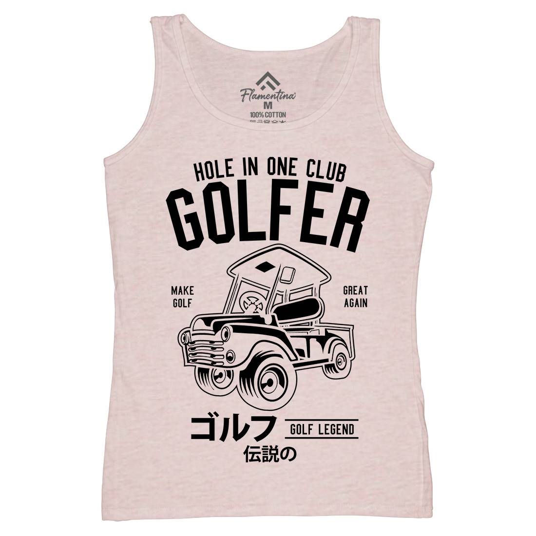 Golf Truck Womens Organic Tank Top Vest Sport B549