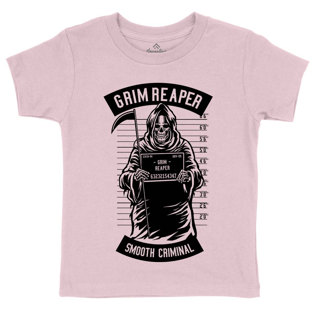 Grim Reaper Kids Crew Neck T-Shirt Horror B551