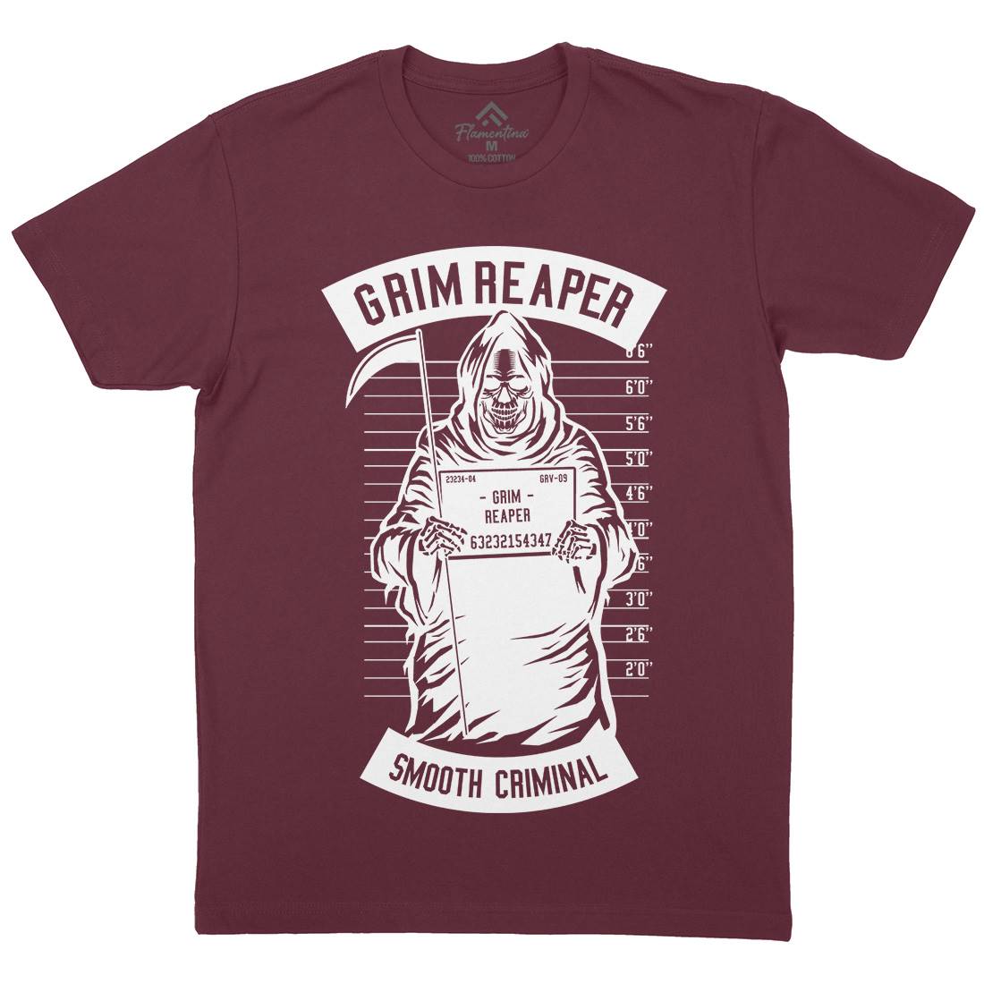 Grim Reaper Mens Crew Neck T-Shirt Horror B551