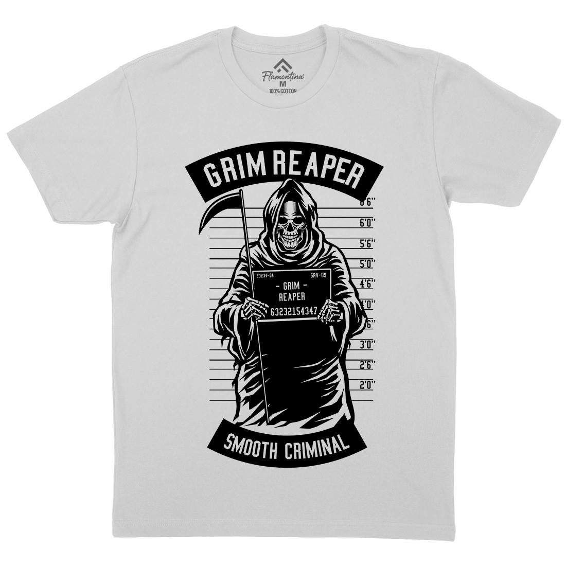 Grim Reaper Mens Crew Neck T-Shirt Horror B551