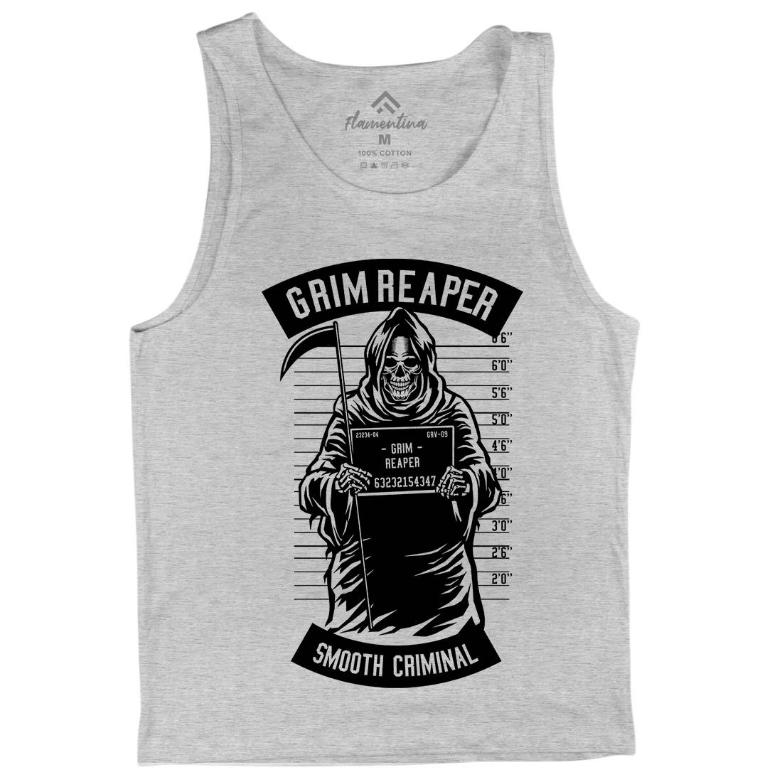 Grim Reaper Mens Tank Top Vest Horror B551