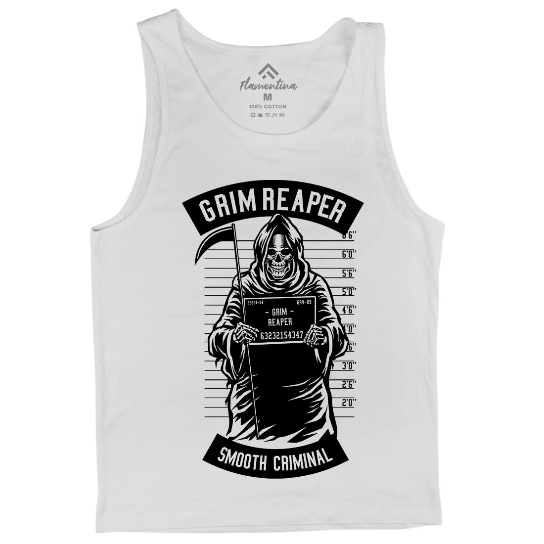 Grim Reaper Mens Tank Top Vest Horror B551