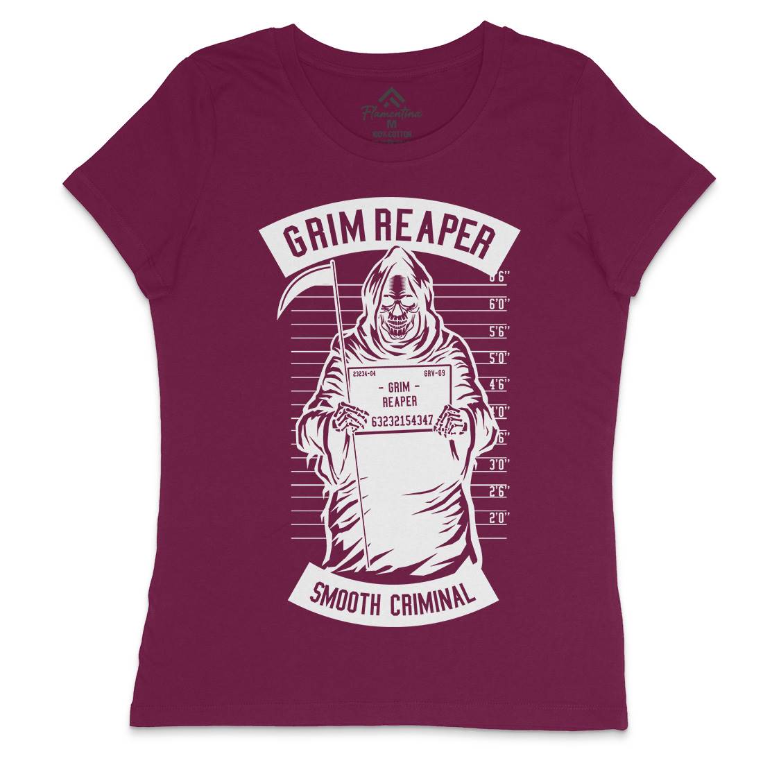 Grim Reaper Womens Crew Neck T-Shirt Horror B551