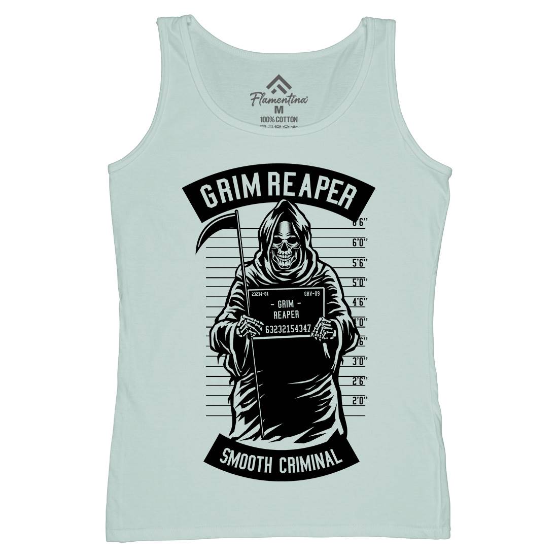 Grim Reaper Womens Organic Tank Top Vest Horror B551