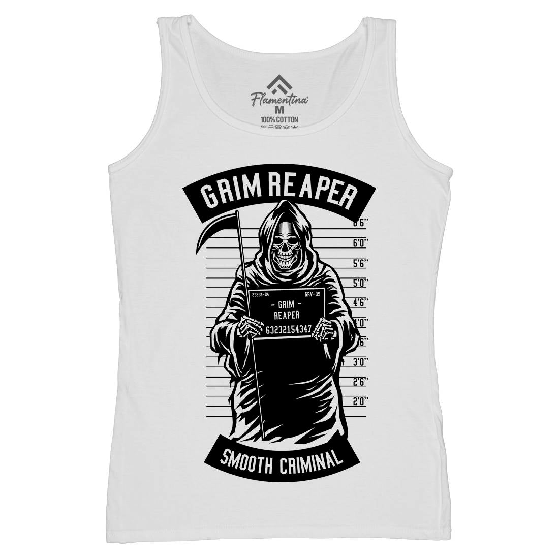 Grim Reaper Womens Organic Tank Top Vest Horror B551