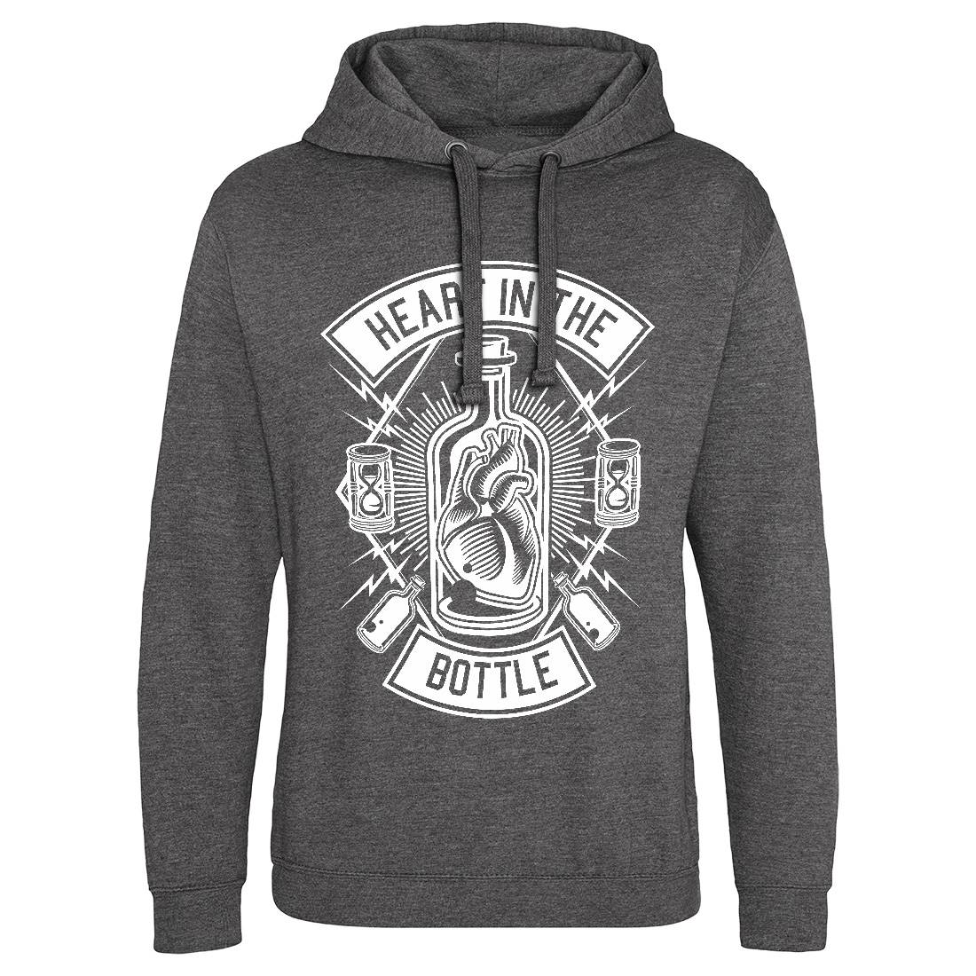 Heart In The Bottle Mens Hoodie Without Pocket Navy B552