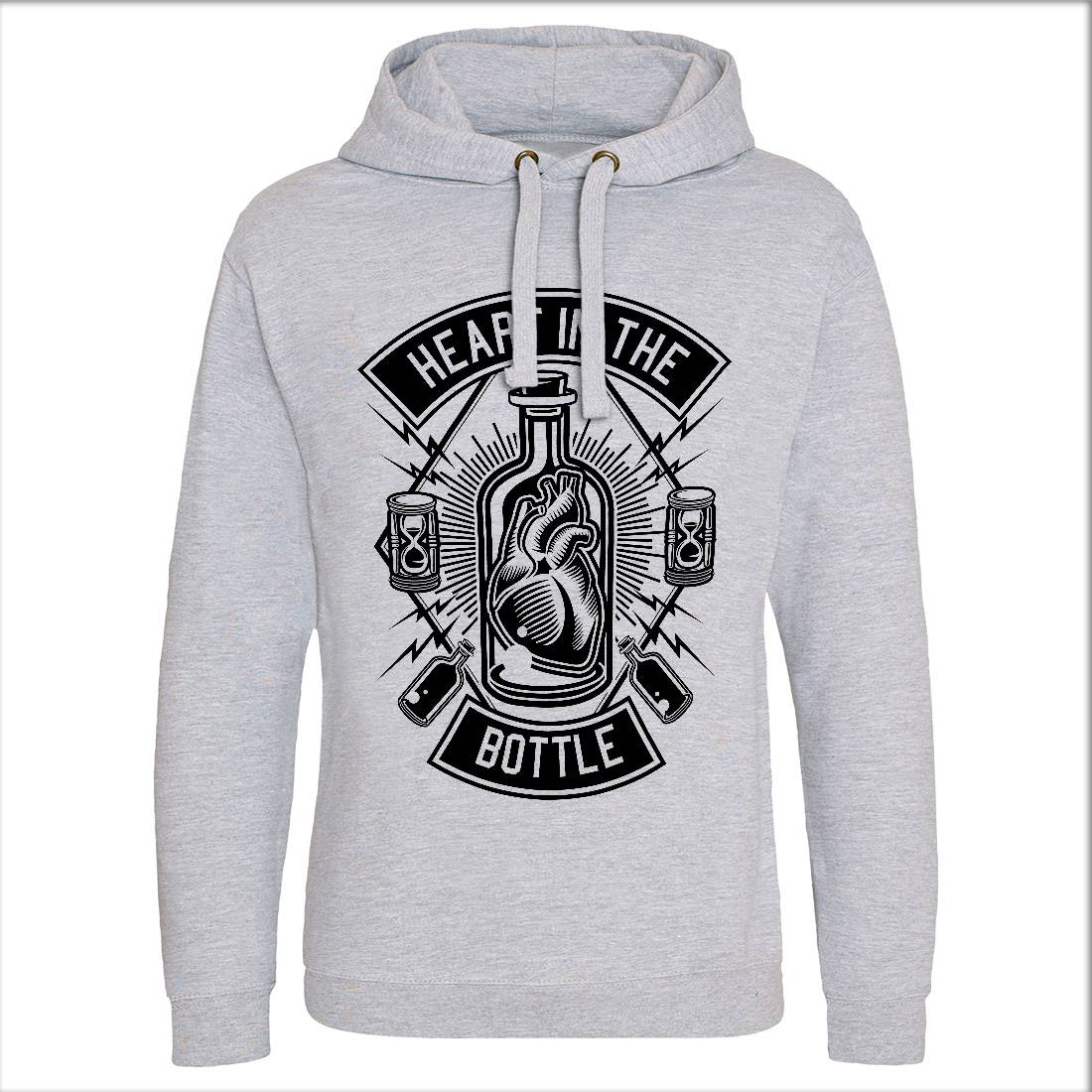 Heart In The Bottle Mens Hoodie Without Pocket Navy B552