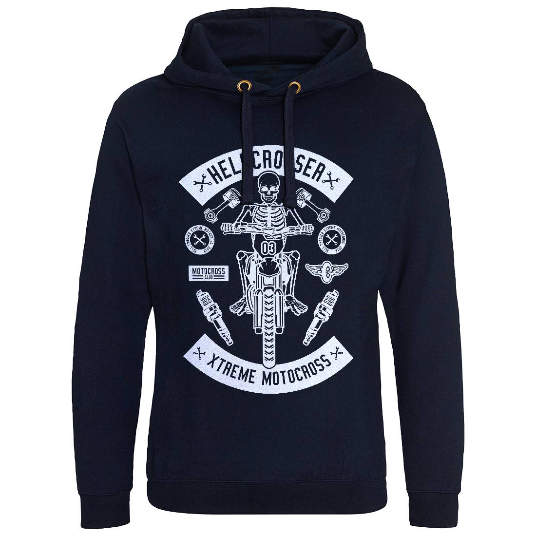 Hell Crosser Mens Hoodie Without Pocket Motorcycles B553