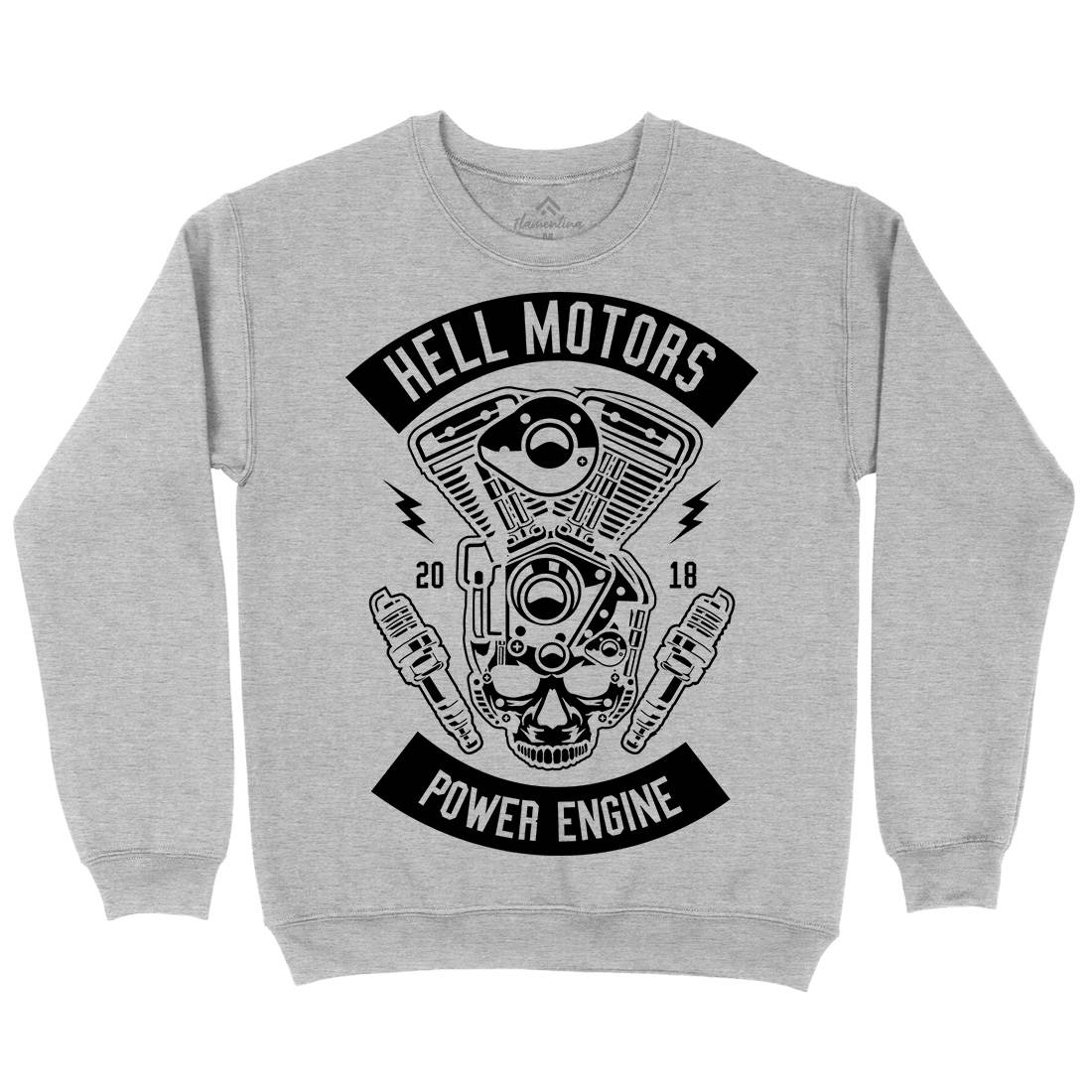 Hell Motors Kids Crew Neck Sweatshirt Motorcycles B554