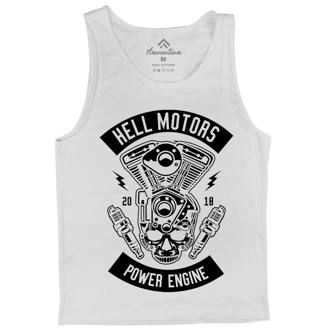 Hell Motors Mens Tank Top Vest Motorcycles B554