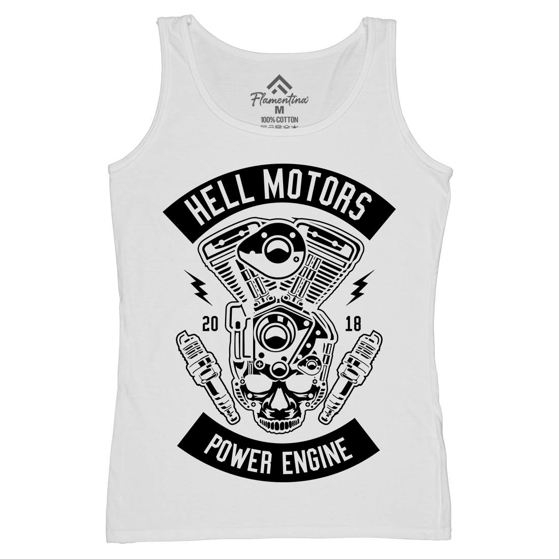 Hell Motors Womens Organic Tank Top Vest Motorcycles B554