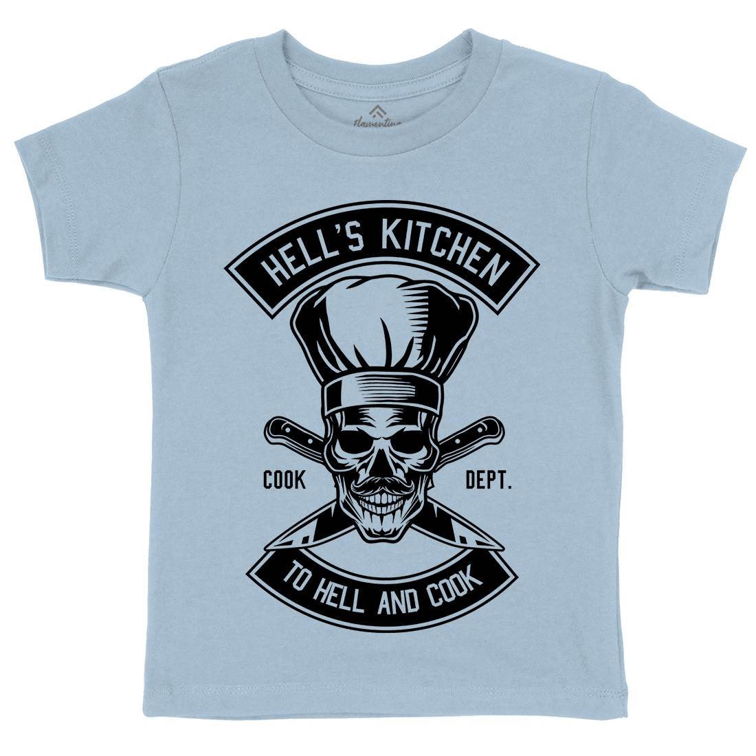 Kitchen Hell Kids Organic Crew Neck T-Shirt Food B555