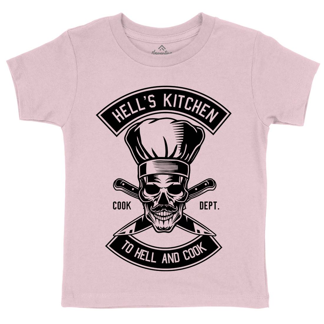Kitchen Hell Kids Crew Neck T-Shirt Food B555