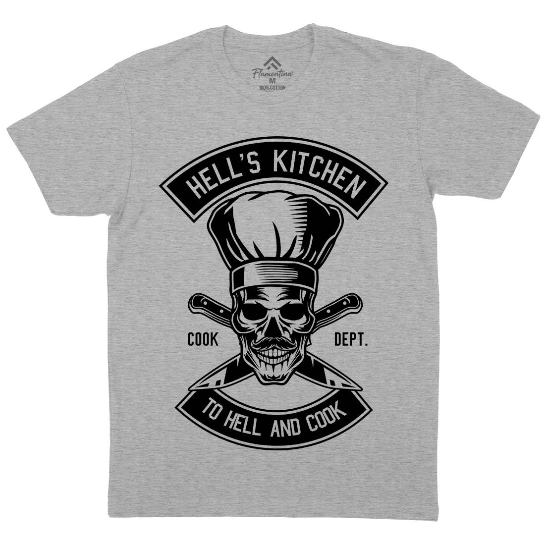 Kitchen Hell Mens Crew Neck T-Shirt Food B555
