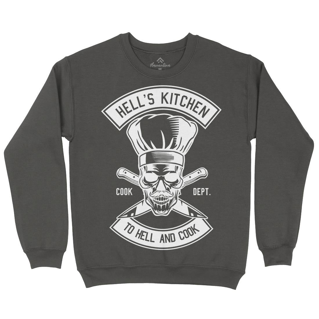 Kitchen Hell Mens Crew Neck Sweatshirt Food B555