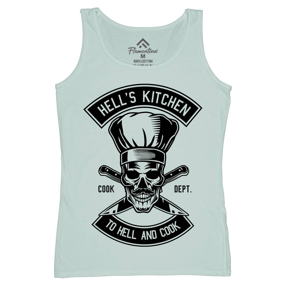 Kitchen Hell Womens Organic Tank Top Vest Food B555