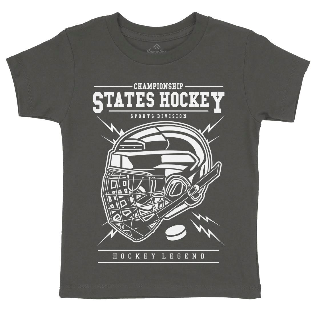 Hockey Kids Crew Neck T-Shirt Sport B557