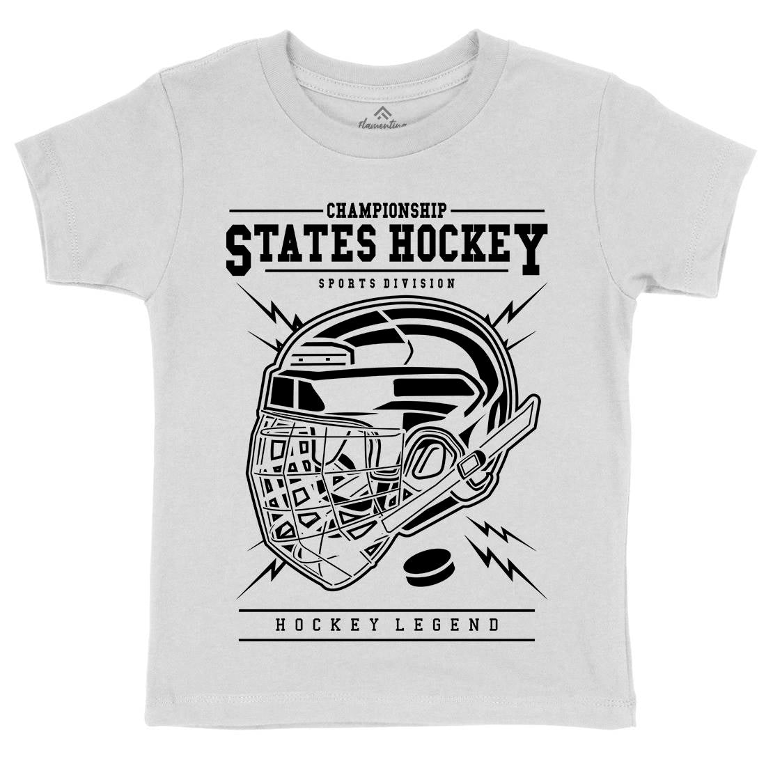 Hockey Kids Crew Neck T-Shirt Sport B557