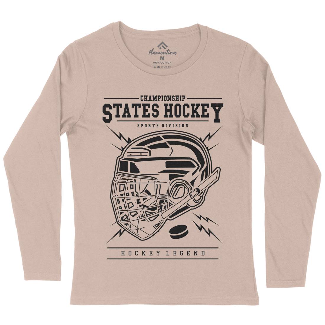 Hockey Womens Long Sleeve T-Shirt Sport B557