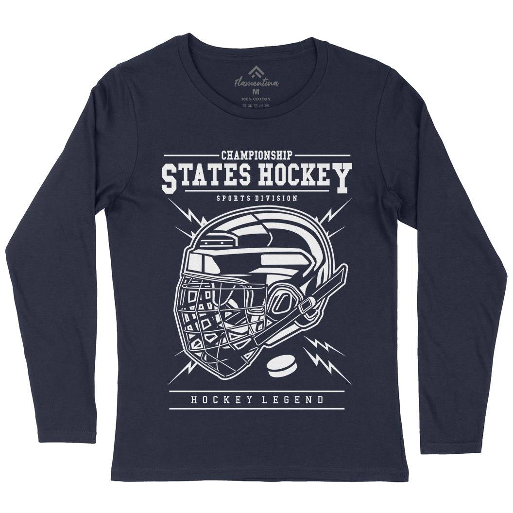 Hockey Womens Long Sleeve T-Shirt Sport B557
