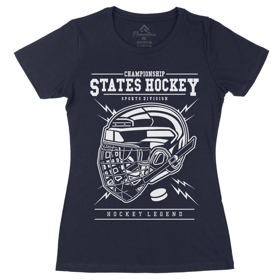 Hockey Womens Organic Crew Neck T-Shirt Sport B557