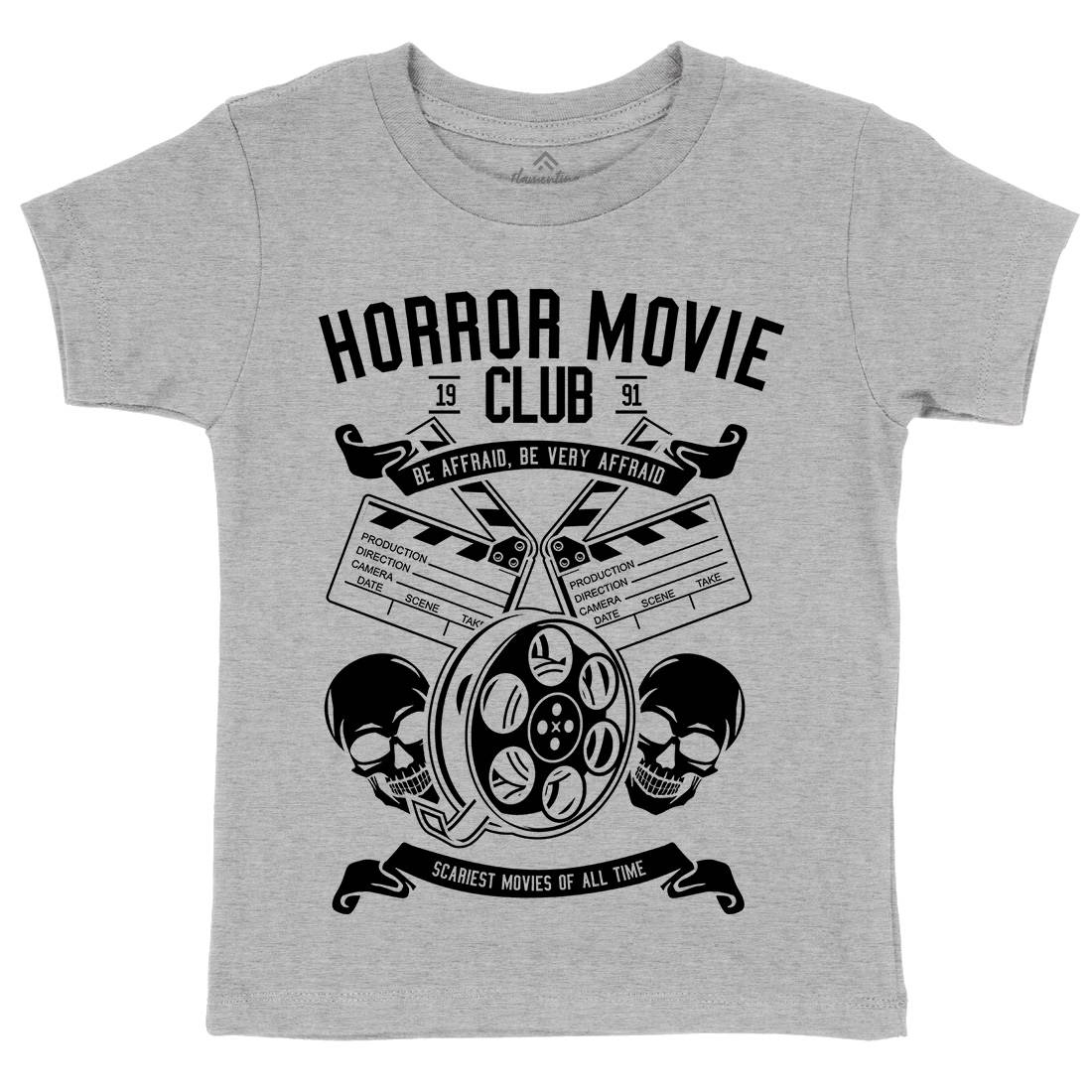 Horror Movie Club Kids Organic Crew Neck T-Shirt Horror B558
