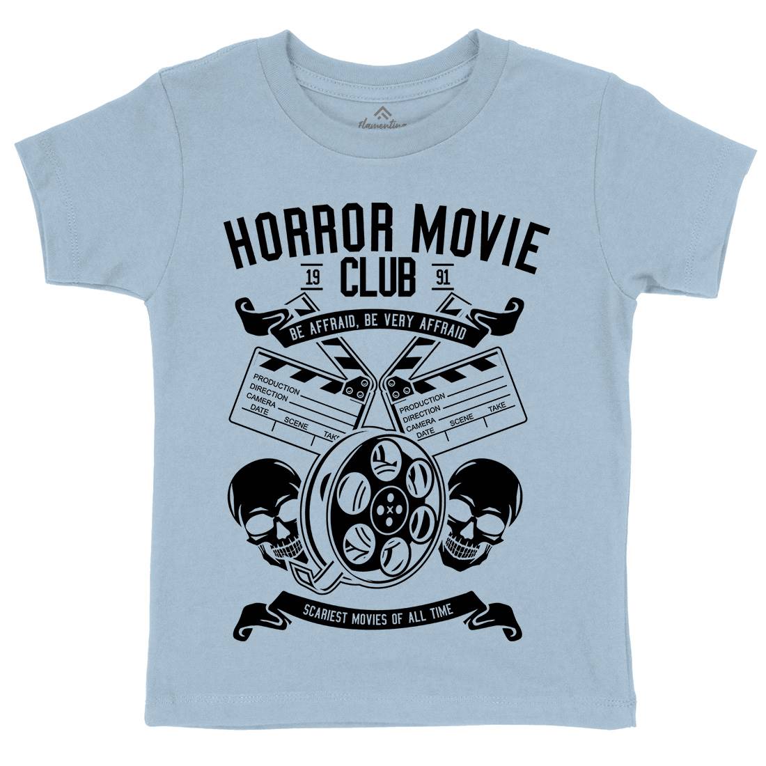 Horror Movie Club Kids Crew Neck T-Shirt Horror B558
