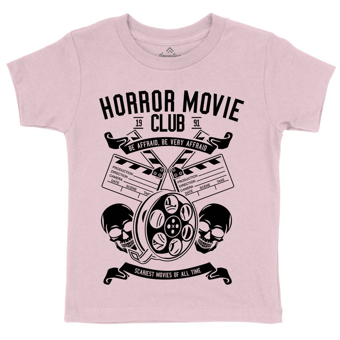 Horror Movie Club Kids Organic Crew Neck T-Shirt Horror B558