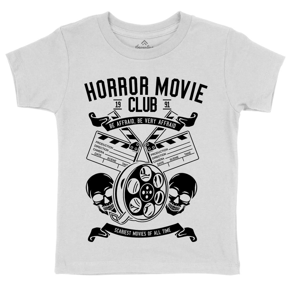 Horror Movie Club Kids Crew Neck T-Shirt Horror B558