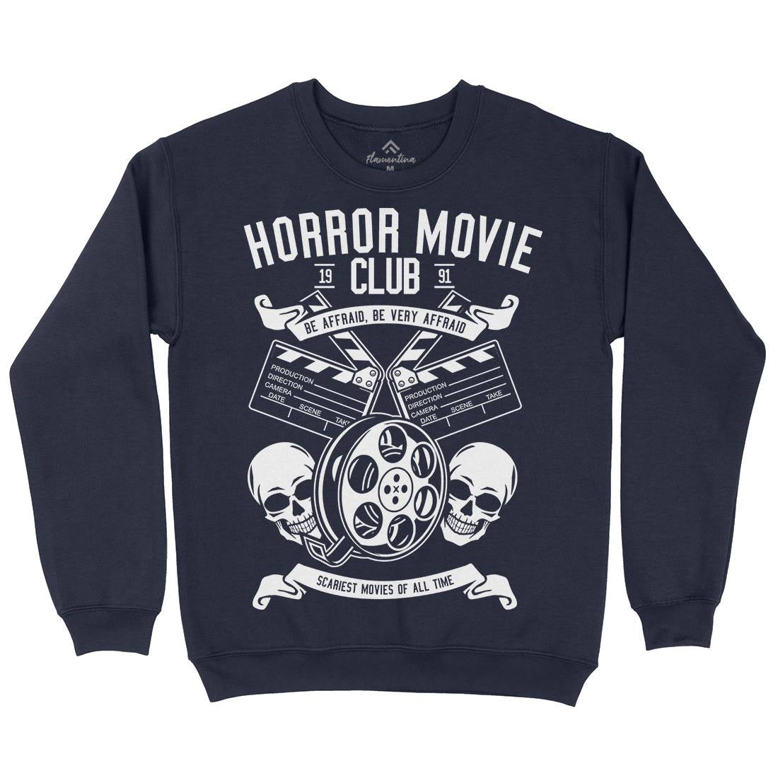 Horror Movie Club Mens Crew Neck Sweatshirt Horror B558