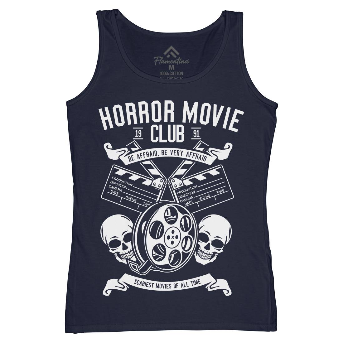 Horror Movie Club Womens Organic Tank Top Vest Horror B558