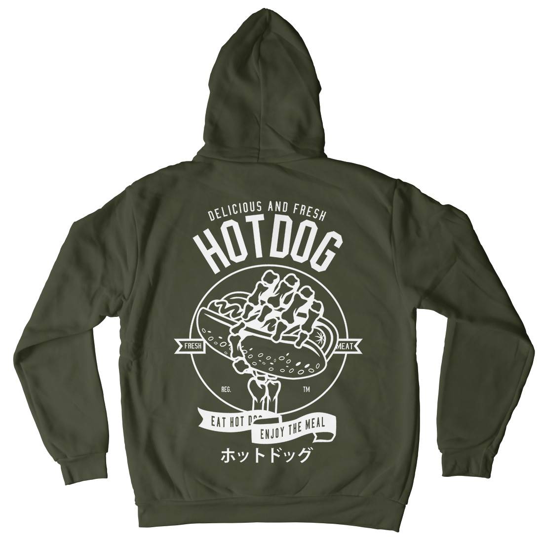 Hot Dog Kids Crew Neck Hoodie Food B559